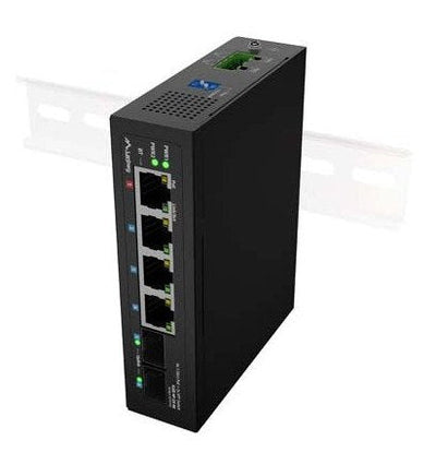Lanberg Switch Industrial PoE 1XBT 3XAT 2XSFP Din Gigabit Ethernet Without Gestion — image 1