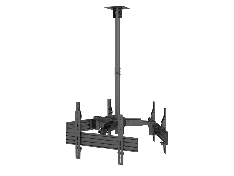 Equip Stand Ceiling Professional 3 Screens TV 32-65 - Tilt - Gestion Cables - Weight Max. 30KG X Stand - V