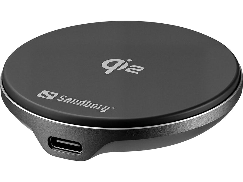 Sandberg 441-61 Charger Dispositivo Mobile Phone Universal Aluminium Black USB Charger Wireless Indoor