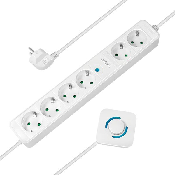 Logilink Power Strip 6VÍAS, 6XCEE 7/3, With Switch Pie, 1,5