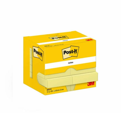 Post-it Pack 12 Blocs Notas Adhesivas 38X51MM 100H Yellow — image 1