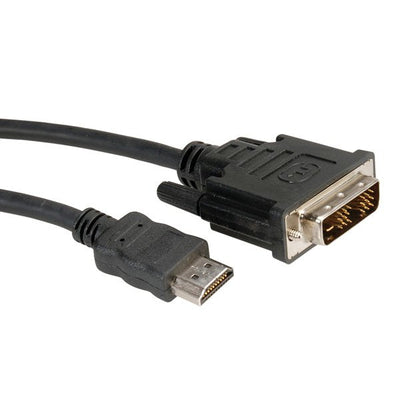 Roline 11.04.5519 Adapter Cable Vídeo 1M DVI-d HDMI Black — image 1