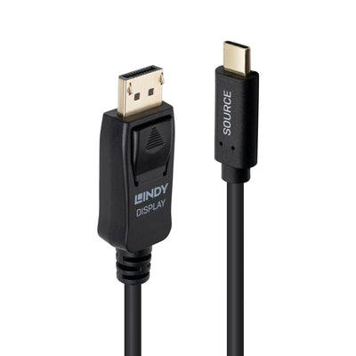Lindy 43500 Adapter Cable Vídeo 1M USB Type-c DisplayPort Black — image 1