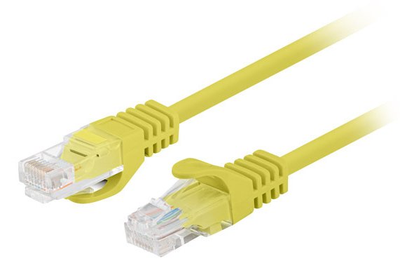 Lanberg Network Cable CAT.6 UTP 0.25M Yellow 10-PACK
