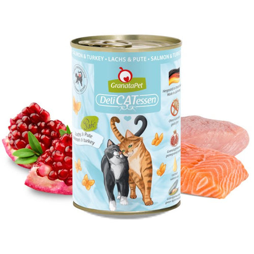 Granatapet Delicatessen Salmon And Turkey - Comida Húmeda Gatos - 400G — image 1