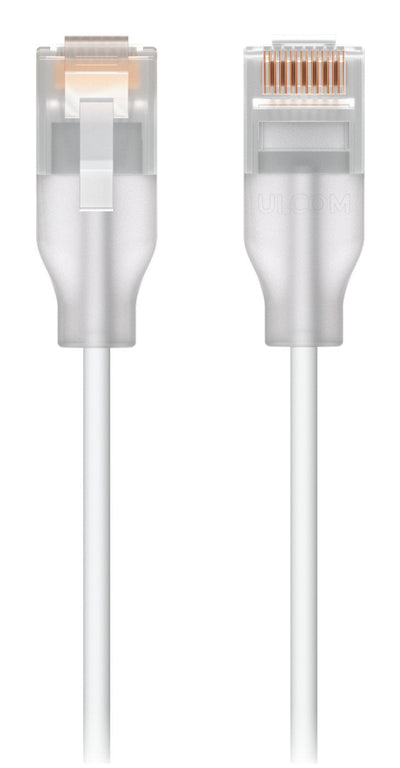 Ubiquiti UACC-CABLE-PATCH-EL-3M-W Network Cable Translúcido, White CAT.6 — image 1