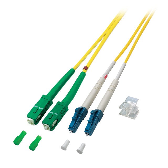 Efb Duplex Network Cable Lc-sc Apc OS2 G652D 1M Lszh 2MM Yellow