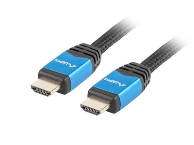 Lanberg HDMI Cable CA-HDMI-20CU-0018-BL Connectors Male/Male Chapados Oro Housing Aluminium Resolution Up To 3 — image 1