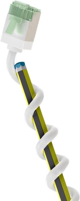 Goobay Cable Patch Ultraflexible CAT.8.1 Slim U/FTP White 2 Metres Clavijas Extracortas 74361 — image 1