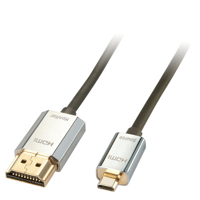 Lindy HDMI High Speed Cable An Micro HDMI Cromo Slim 3M — image 1