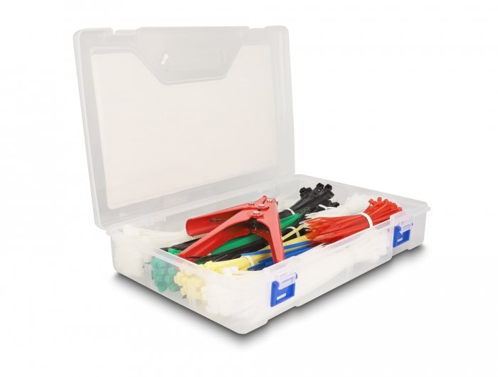 Delock Box Of Surtido Cable Ties With Tool Installation Cable Ties 600 Pieces Colours Surtidos
