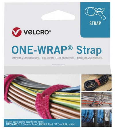Velcro One Wrap Strap 20MM X 330MM, 100 Stck, Pink — image 1