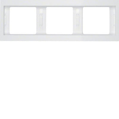 Berker 1373 70 09 Frame 3-VÍAS K.1 White Polar Waagerecht — image 1