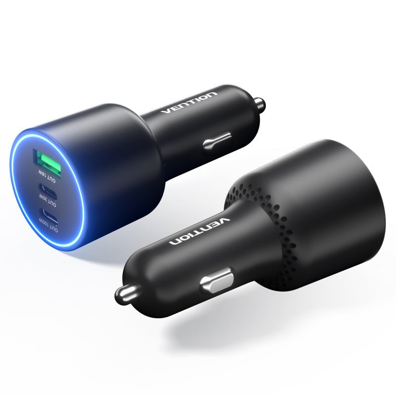 Vention Car Charger FFPB0 2x USB- Type-c 1x USB 165W