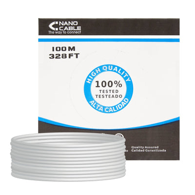Nanocable Bobina Network Cable Rigido RJ45 CAT.6 FTP AWG24 100M - Grey — image 1