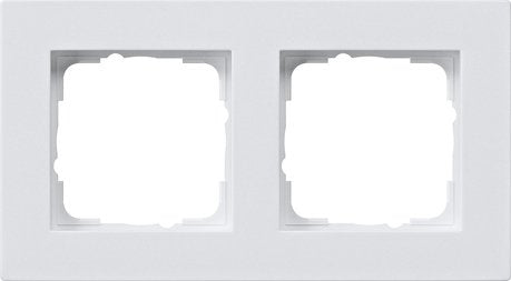 Gira 0212225 Frame Embellecedor 2F Flat Gira E2 White Puro M