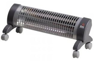 Fm Estufa Eléctrica Cuarzo 2302-R 1200W 2 Niveles Power (600/1200W) 2* Barcodes Cuarzo Sistema Security Anti-v — image 1