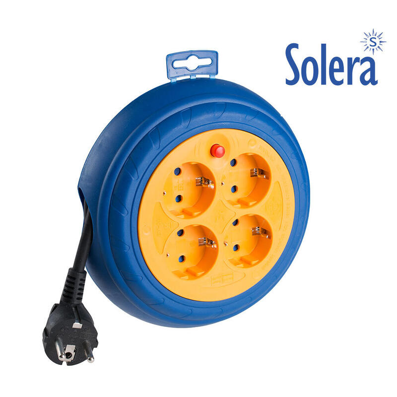 Solera Enrollacables 4 Sockets 3M Cable 3X1,5MM 7429