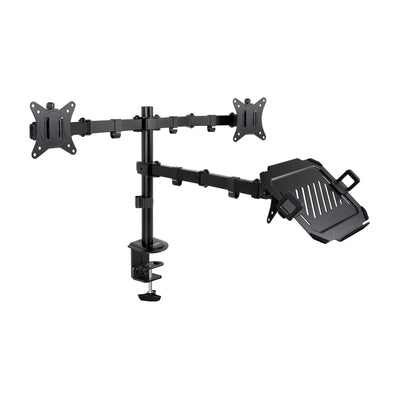 TooQ Desk Mount 2 Monitores 17-32 + Tray Laptop - Gestion Cables - Weight Max. 9KG X Arm - — image 1