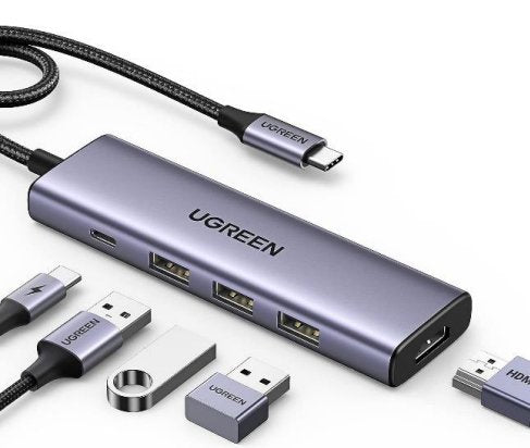 UGREEN Hub 5IN1 Usbc To HDMI+3*USB 3.0A+PD