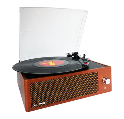 Lauson XN092 Wood Tocadiscos Vintage 3 Velocidades Bluetooth USB Recording MP3 Fm — image 1