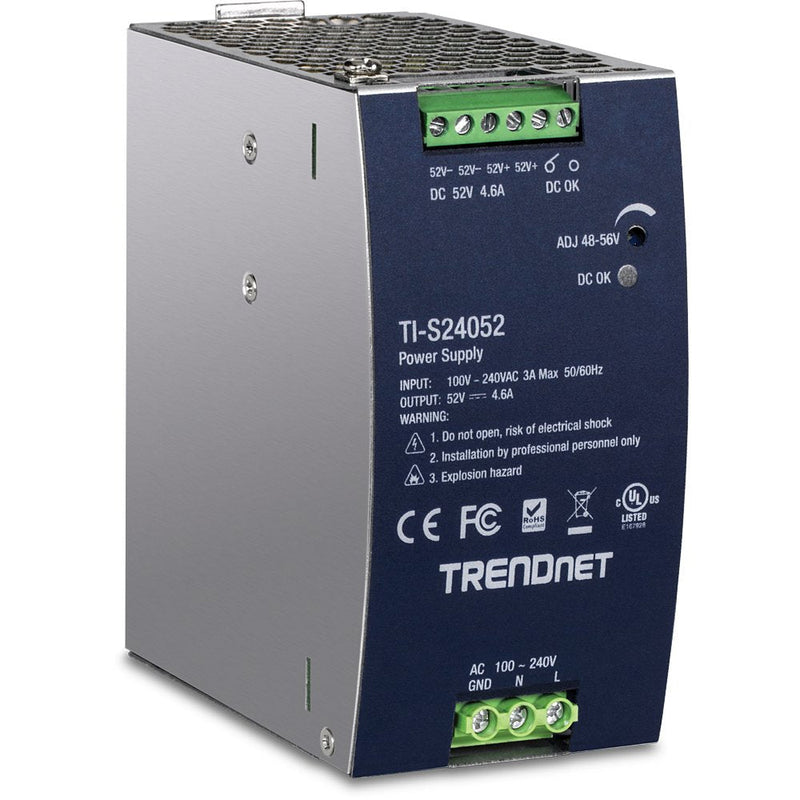 Trendnet Power Supply Carril Din 240W, 52V Cc, 4,61A, Ca a Cc