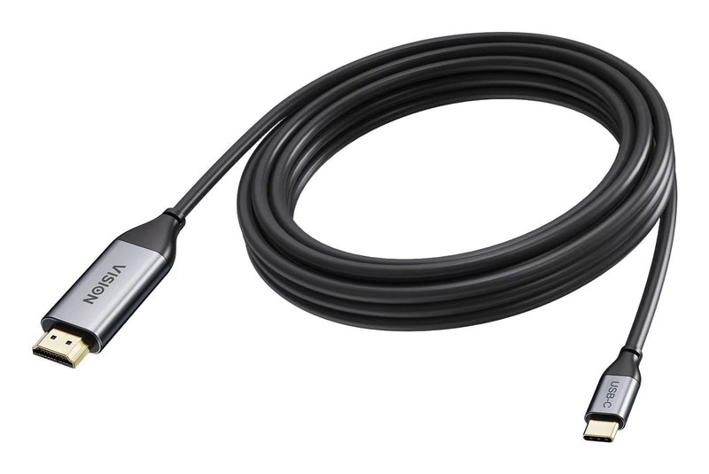 USB Cable C a HDMI 5M 4K a 60 HZ Connectors Chapados Oro USB C 3.2 (m) a HDMI (m) Diámetro Outdoor 4.5MM 18Gbp