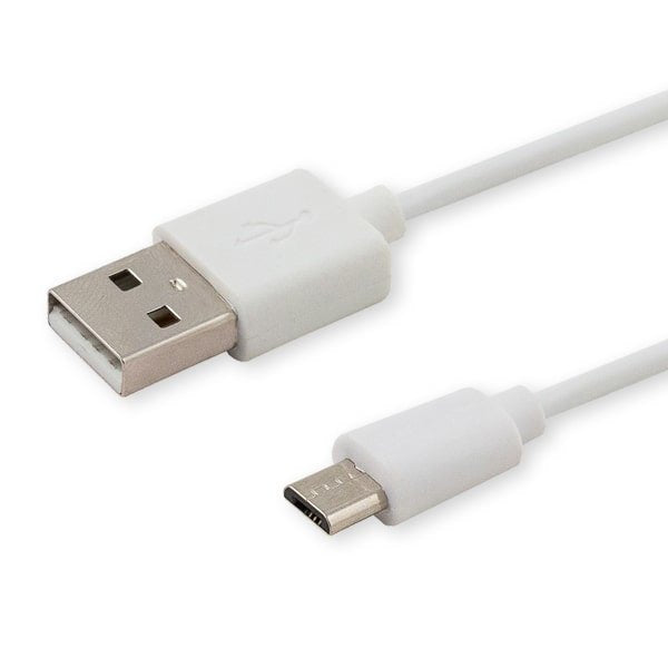 Savio CL-124 USB Cable 2M 2.0 USB a Micro-usb B White