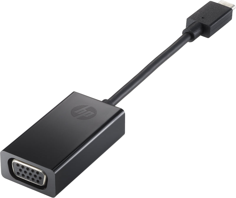 HP Converter 4SH06AA USB Type-c Male VGA Female 7.6CM Black