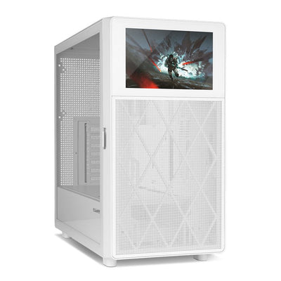 Nox PC Case Semitorre Hummer Bios Screen LCD 8 White — image 1
