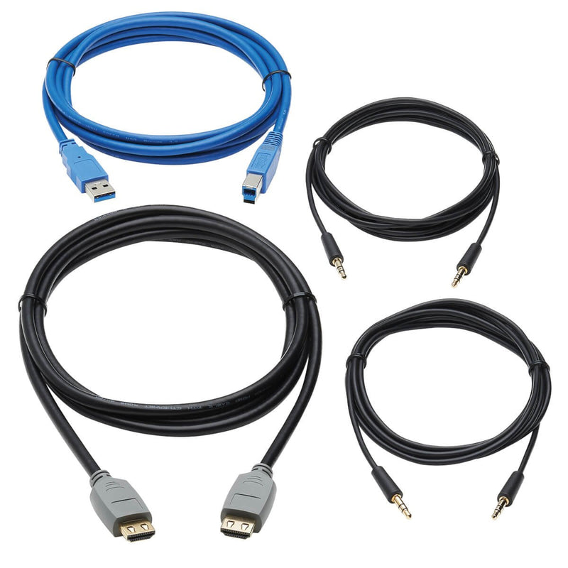 HDMI Cable KVM Kit For Tripp Lite B005-HUA2-K And B005-HUA4 KVM 4K HDMI USB 3.2 Gen 1 3.5MM 6 Ft. (1.83M)
