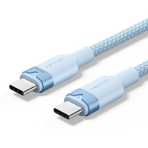 Vention USB Cable 2.0 Type-c 5A Trish USB Type-c Male USB Type-c Male Up To 240W 480Mbps 2M Blue