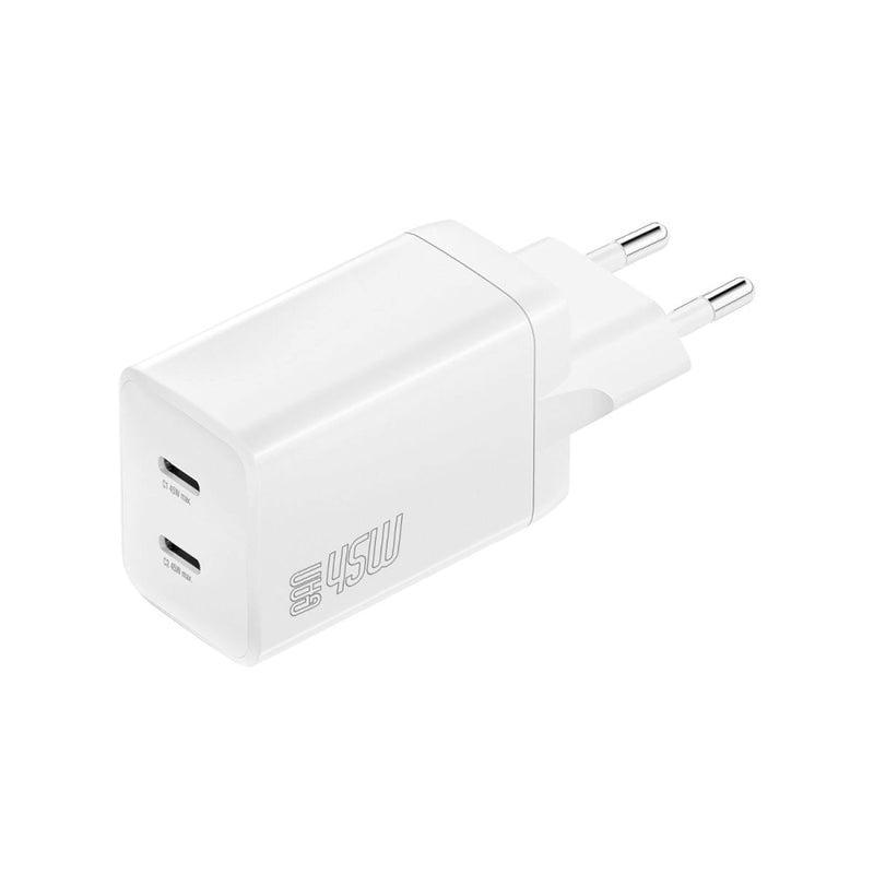 4SMARTS Charger Pdplug Dual 45W GaN 2C White