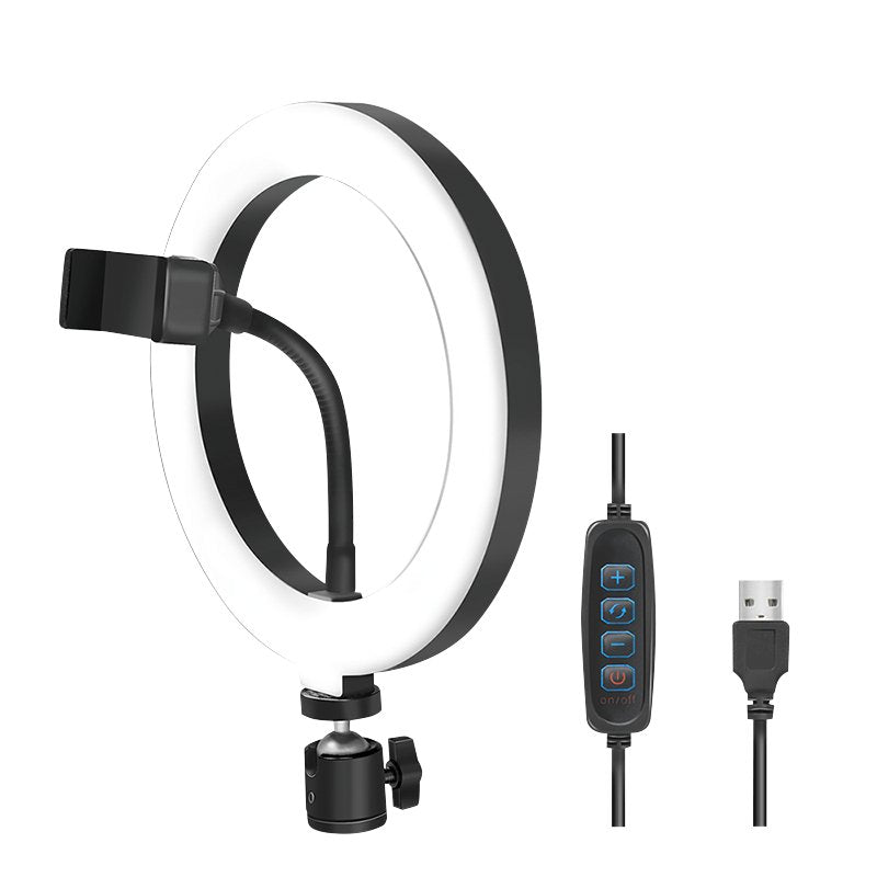 Logilink Ring Light Selfie Smartphone , Diámetro 20CM, Cable 1,8M