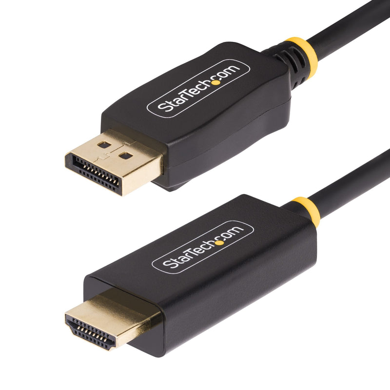 StarTech Cable .com Adapter DisplayPort Male a HDMI Male 3M Activo Supports 4K60HZ Compatible With Hdr