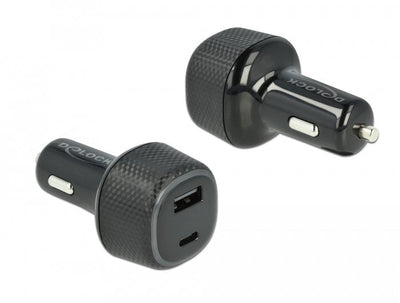 Delock Charger Car USB Type-c PD 3.0 + USB Typ-a With 63W — image 1