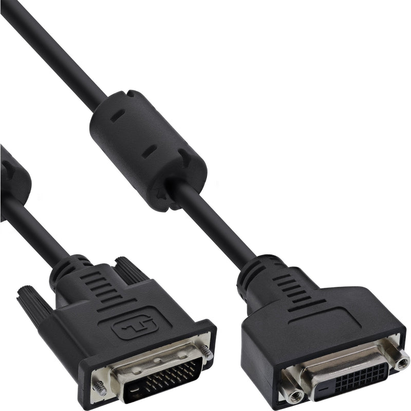 Inline Cable DVI-d 24 + 1 Male a Female Dual Link 2X Ferrita Choke 2M