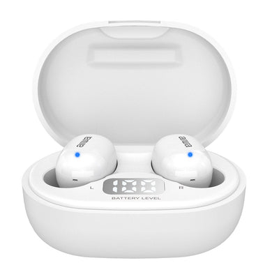 Aiwa Headphones Micro EBTW-150WT White Bluetooth/Touchscreen/Case Charging/Screen LED/2XMIC EBTW-150WT — image 1