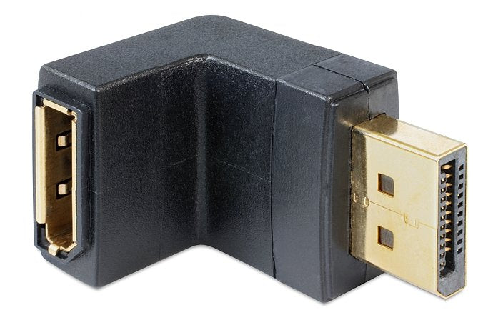 Delock Adapter DisplayPort Male DisplayPort Female Angled Down