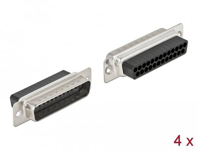 Delock Plug Crimpado D-sub 25 Clavijas, Metal 4 Pieces — image 1