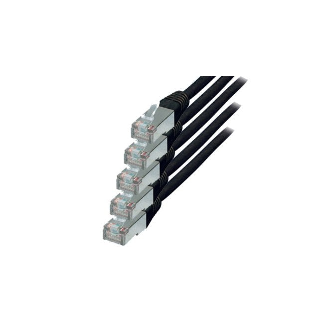 S-conn CAT.6 S/FTP 1M Network Cable Black CAT.6 S/FTP (s-STP)