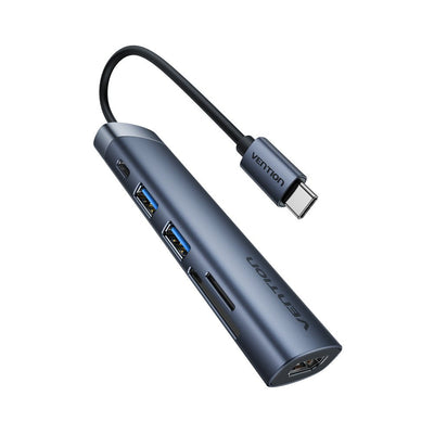 Vention Docking USB Type-c Thjhb 1x HDMI 4K 2x USB 1x USB Type-c Pd Grey — image 1
