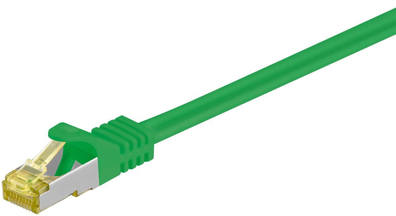 Goobay RJ-45 CAT.7 0.5M Network Cable 0,5M S/FTP (s-STP) Green