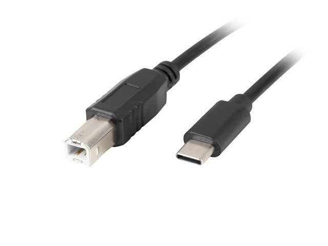 Lanberg CA-USBA-14CC-0030-BK Cable 3M USB 2.0 USB C USB B Ferrita Black