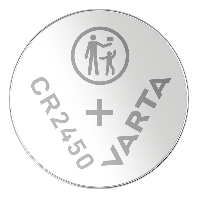 Varta Battery Button Lithium Coin CR2450, Battery 4 Pieces 06450101404