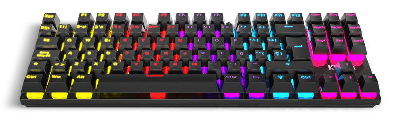 Krom Teclado USB Kasic Tkl Negro RGB Gaming Mecanico Spanish