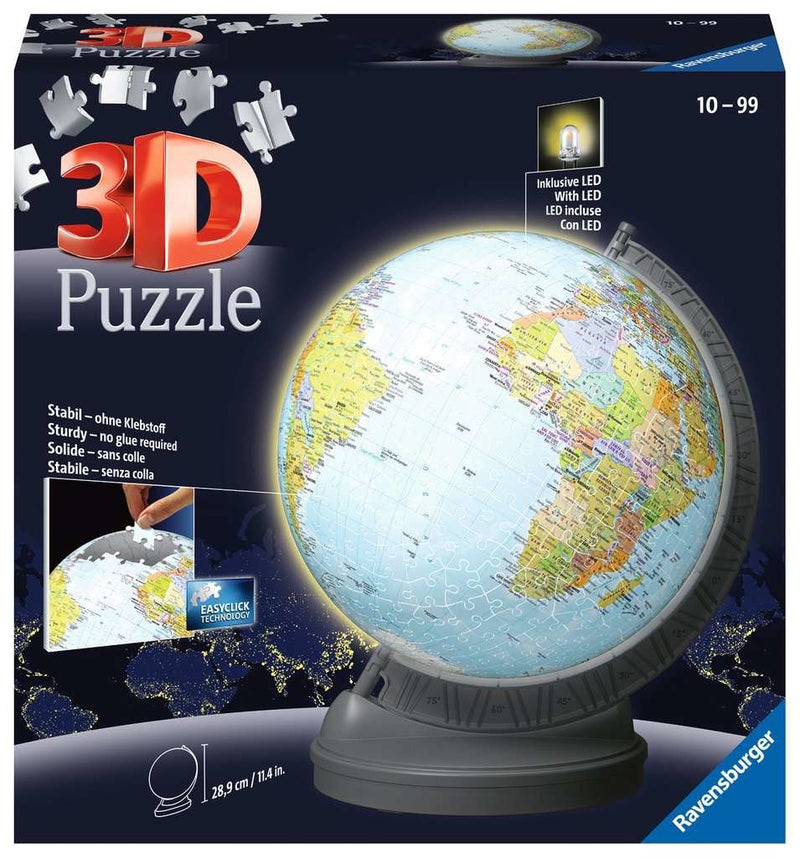 Ravensburger Globo Terráqueo Rompecabezas 3D With Light 11549