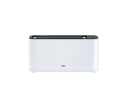 Braun Tostador Pan Purease Ht 3100 1000W 1 Slot Extra Ancha Función Descongelado / Recalentamiento White — image 1