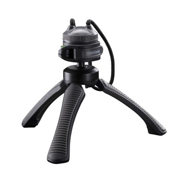 Mantona 21406 Tripod Smartphone/Camera Digital 3 Legs Black Grey