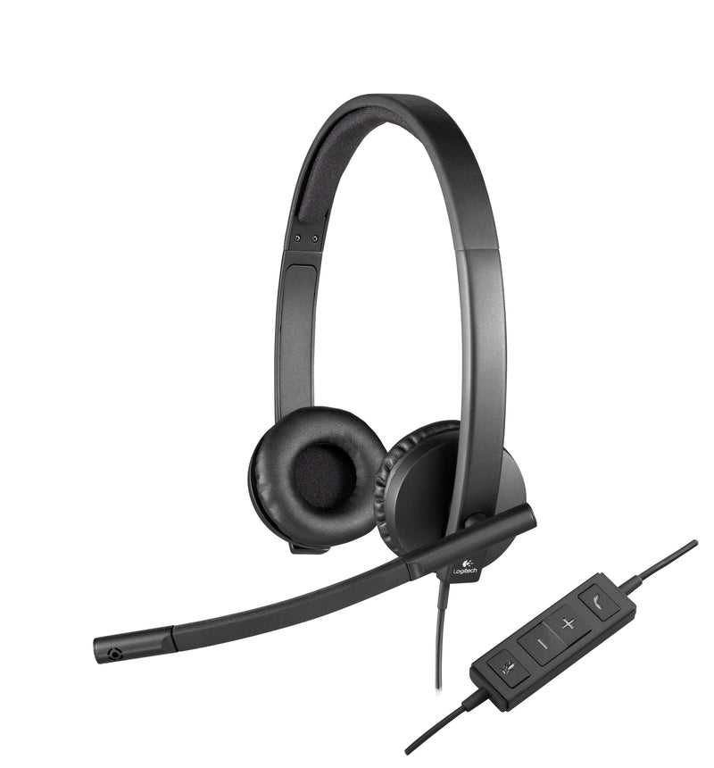 Logitech Headphones H570E With Microphone/ Diadema/ USB Black